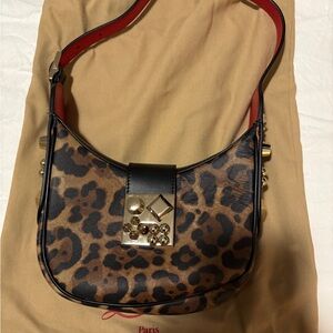 Christian Louboutin Carasky leopard skin bag used once